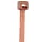 Panduit Cable Tie, 14-1/2 in L, 4 in Max Bundle Dia., Brown, Nylon 6/6, 50 lb Strength, 1000 PK PLT4S-M1 - alternate 3
